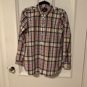 Size 4 plaid J. crew classic fit button down